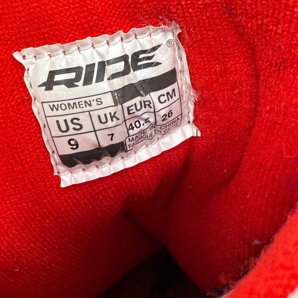 RIDE Woman’s Size 9 Snowboarding Boots Snow Board Winter Downhill Sports Gray - Picture 9 of 13